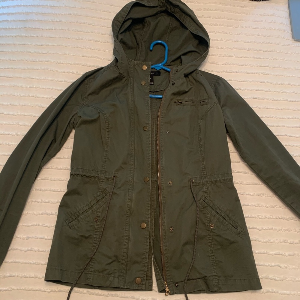 Green utility jacket